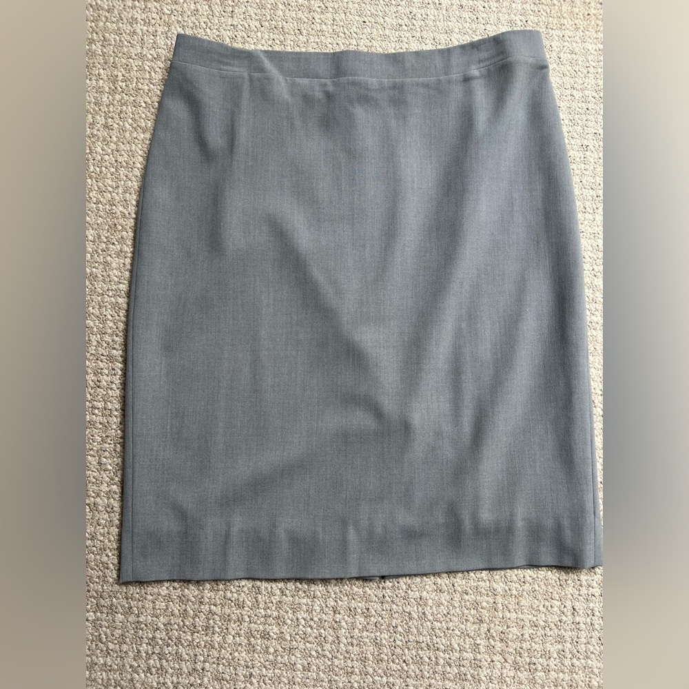 J Crew Factory Light Grey Pencil Skirt Size 8